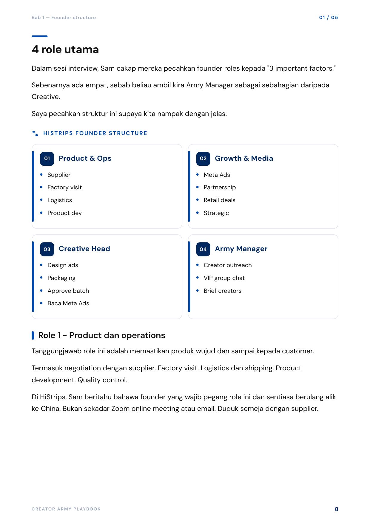 Sistem 1 — Founder Structure